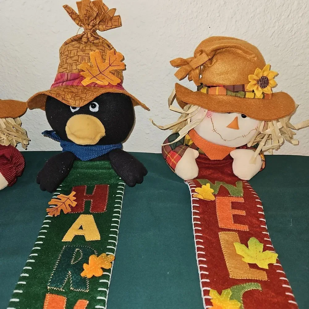 Adorable Autumn Themed Plush Wall Decor Set